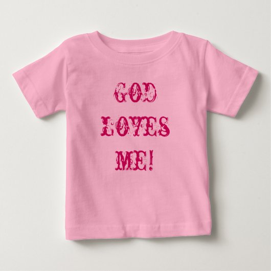 God houdt van mij! Baby T-shirt (Voorkant)