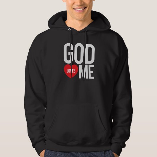 God houdt van mij hoodie (Voorkant)