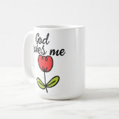 God houdt van mij koffiemok (Voorkant links)