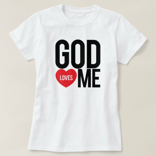 God houdt van mij t-shirt (Design voorkant)