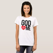 God houdt van mij t-shirt (Voorkant volledig)