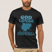 God houdt van Nigeria T-shirt (Voorkant)