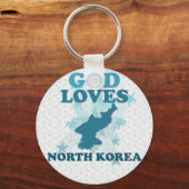 God houdt van noord-korea sleutelhanger (Voorkant)