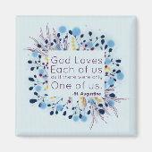 God houdt van ons allemaal - Inspirerend magneet (Voorkant)