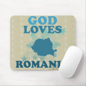 God houdt van Roemenië Muismat (Met muis)