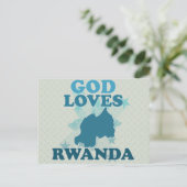 God houdt van Rwanda Briefkaart (Staand voorkant)