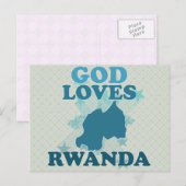 God houdt van Rwanda Briefkaart (Voorkant / Achterkant)