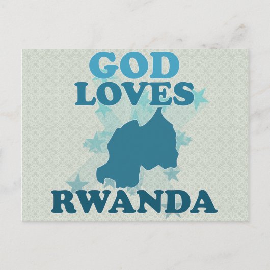 God houdt van Rwanda Briefkaart (Voorkant)