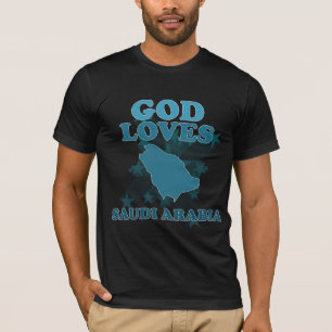 God houdt van Saudi-Arabië T-shirt