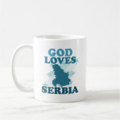God houdt van Servië Koffiemok (Links)