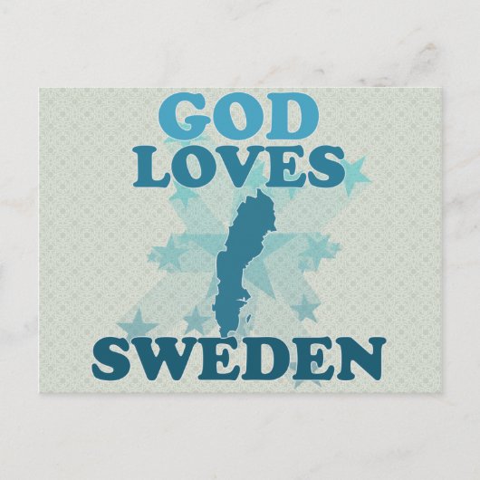 God houdt van Zweden Briefkaart (Voorkant)