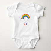 God houdt zich aan zijn beloften dat Rainbow baby  Romper (Voorkant)