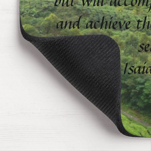 God houdt zich aan zijn beloften.. tweeledige mous muismat (Hoek)