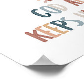 God houdt zich altijd aan zijn beloften print (Hoek)