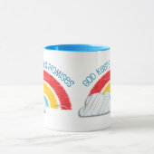 God houdt zijn beloften Christelijke koffie mok (Midden)