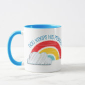 God houdt zijn beloften Christelijke koffie mok (Links)