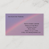 God houdt zijn beloften na visitekaartje (Voorkant)