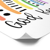 God houdt zijn beloften - regenboog poster (Hoek)