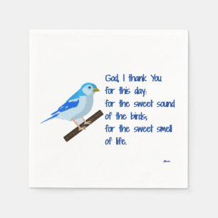 God, ik dank U voor deze dag Servetten