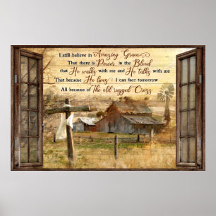 God ik geloof nog steeds in de ongelooflijke Vinta Poster