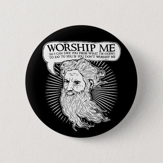 God: Ik kan je van me redden Ronde Button 5,7 Cm (Voorkant)