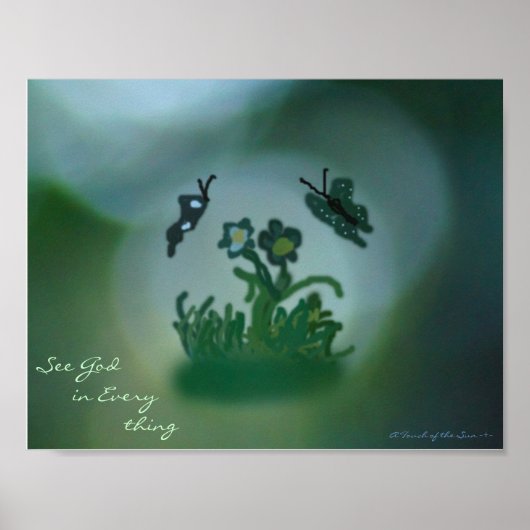 God in alles zien poster (Voorkant)