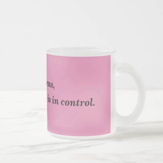 God in de controle Citaat Bevroren Mok (Rechts)