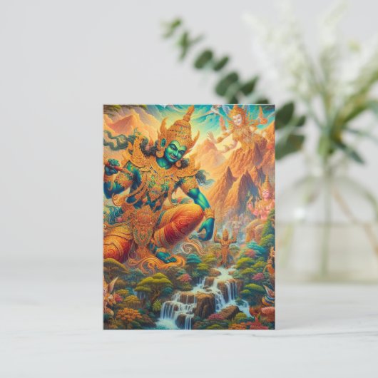 God in de Hemelse Vallei Briefkaart (Staand voorkant)