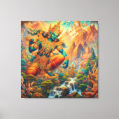 God in de Hemelse Vallei Canvas Afdruk (Voorkant)