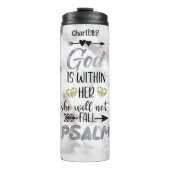 God in haar: onwrikbare kracht thermosbeker (Voorkant)