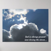 God in het Storm Poster (Voorkant)