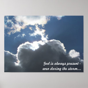 God in het Storm Poster