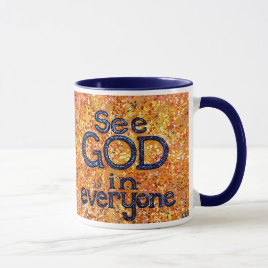 God in iedereen mok (Rechts)
