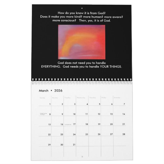 God inspirerende kalender (Mar 2026)