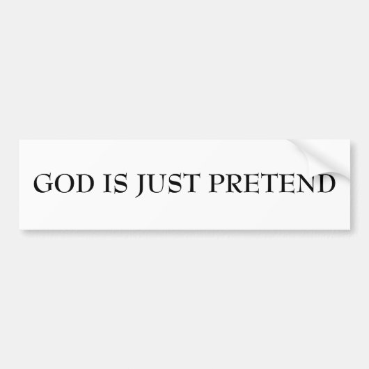 GOD IS ALLEEN VOORBEREID BUMPERSTICKER (Voorkant)