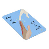 God is alles, wel energie, multi-raciale handen ma magneet (Rechterzijde)