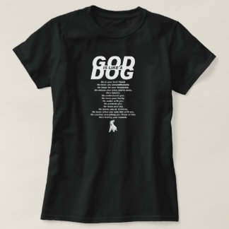 God is als een hond t-shirt