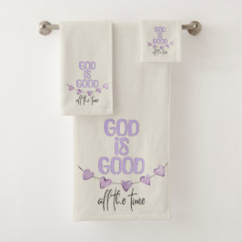God is altijd goed bad handdoek