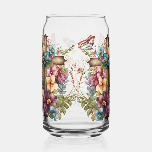 God is altijd goed blikvorm glas (Rechts)