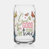 God is altijd goed blikvorm glas (Links)