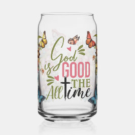 God is altijd goed blikvorm glas