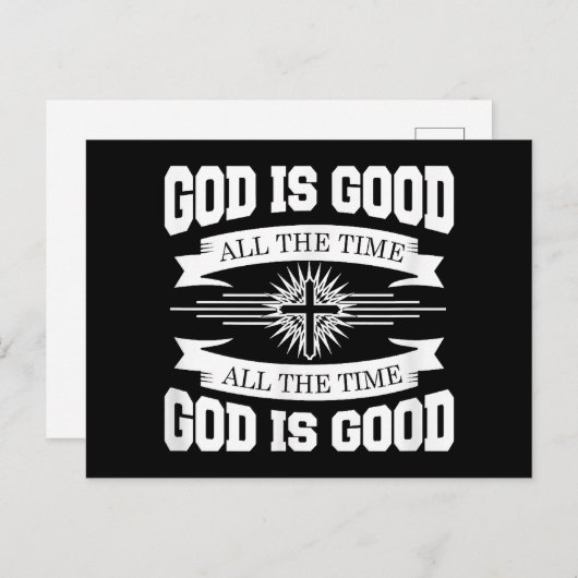 God is altijd goed, Christelijk Briefkaart (Voorkant / Achterkant)