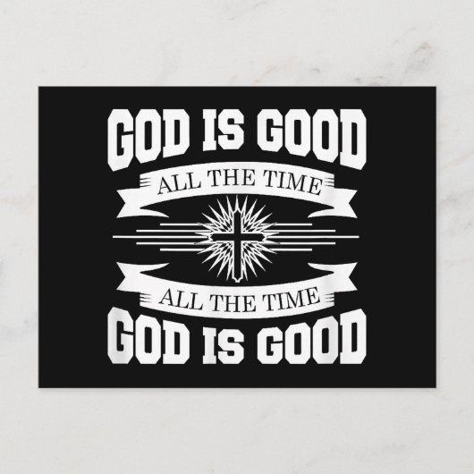 God is altijd goed, Christelijk Briefkaart (Voorkant)