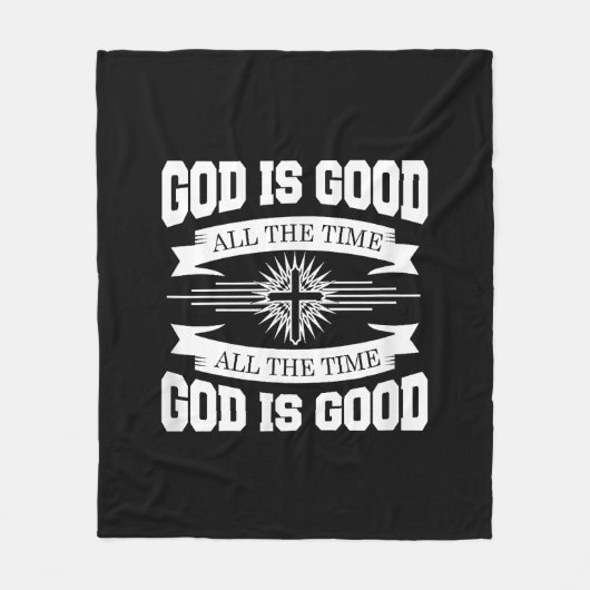 God is altijd goed, Christelijk Fleece Deken (Voorkant)