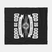 God is altijd goed, Christelijk Fleece Deken (Voorkant (Horizontaal))