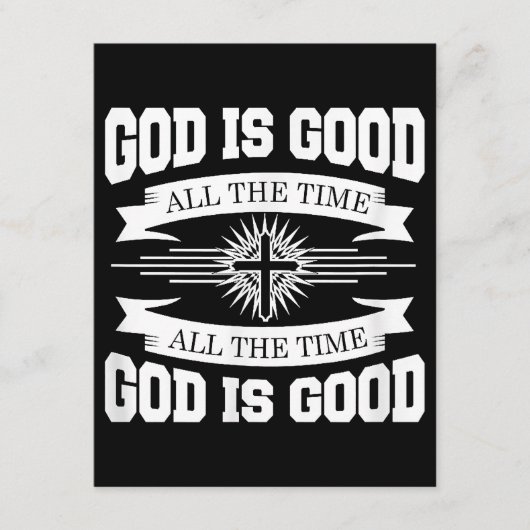 God is altijd goed, Christelijk Informatiekaartje (Voorkant)