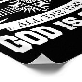 God is altijd goed, Christelijk Poster (Hoek)