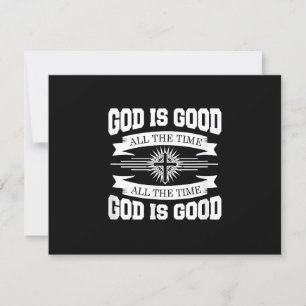 God is altijd goed, Christelijk RSVP Kaartje