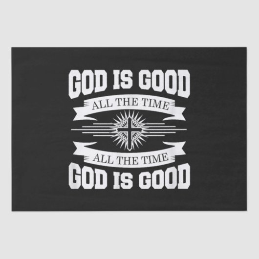 God is altijd goed, Christelijk Tissuepapier (Voorkant)