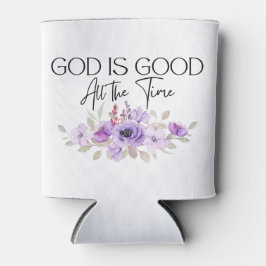 God is altijd goed Christelijke citaatbloem Blikjeskoeler